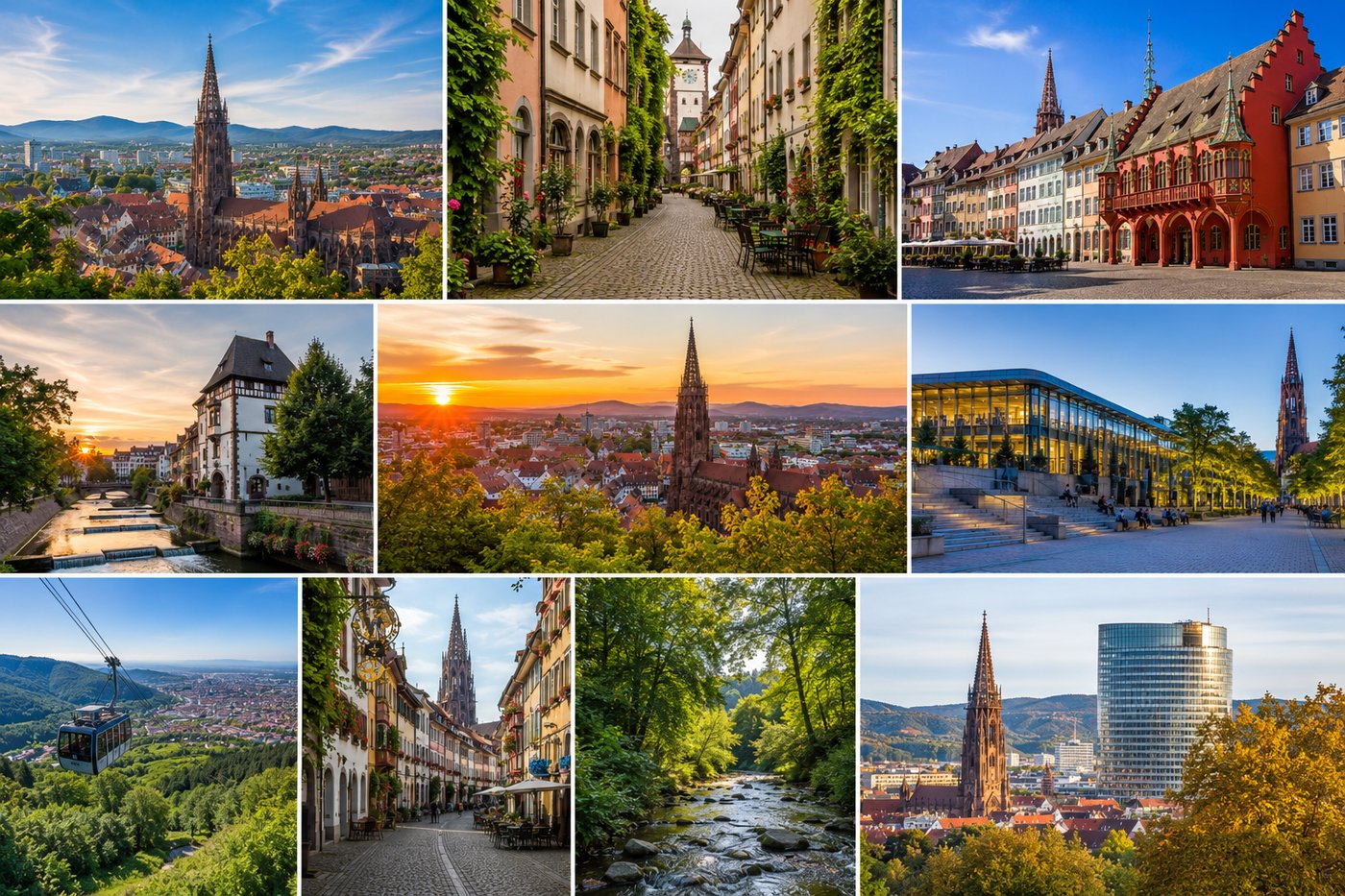 Freiburg im Breisgau — Altstadt und Umgebung